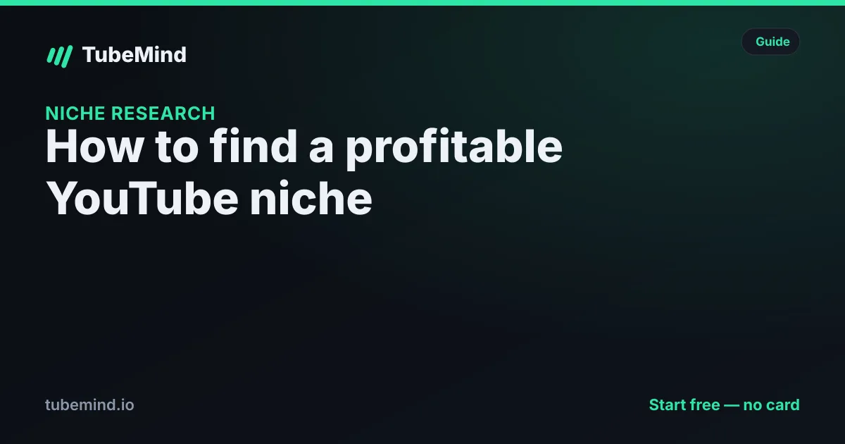 How to Find a Profitable YouTube Niche in 2026